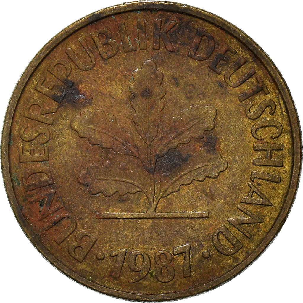 Monnaie, République fédérale allemande, 5 Pfennig, 1987