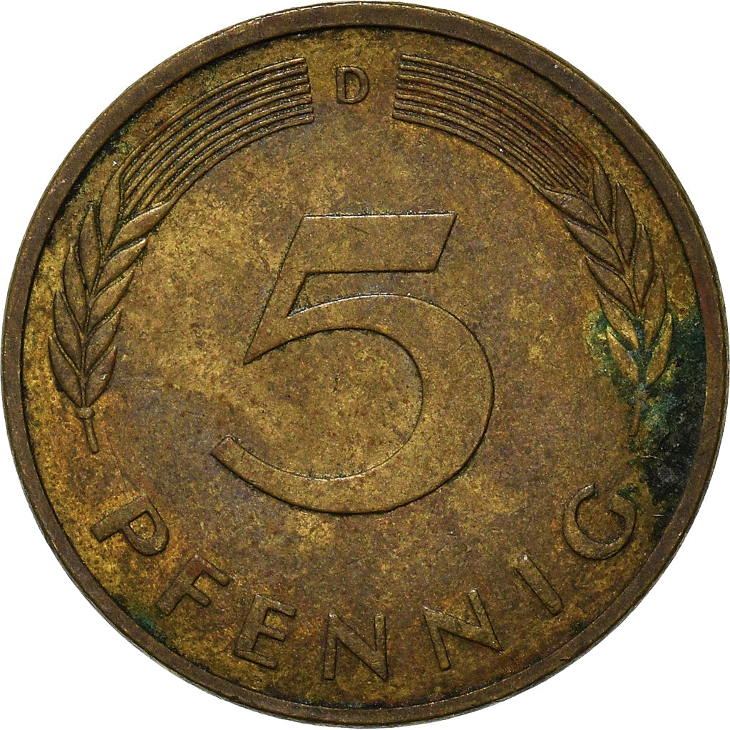 Monnaie, République fédérale allemande, 5 Pfennig, 1987