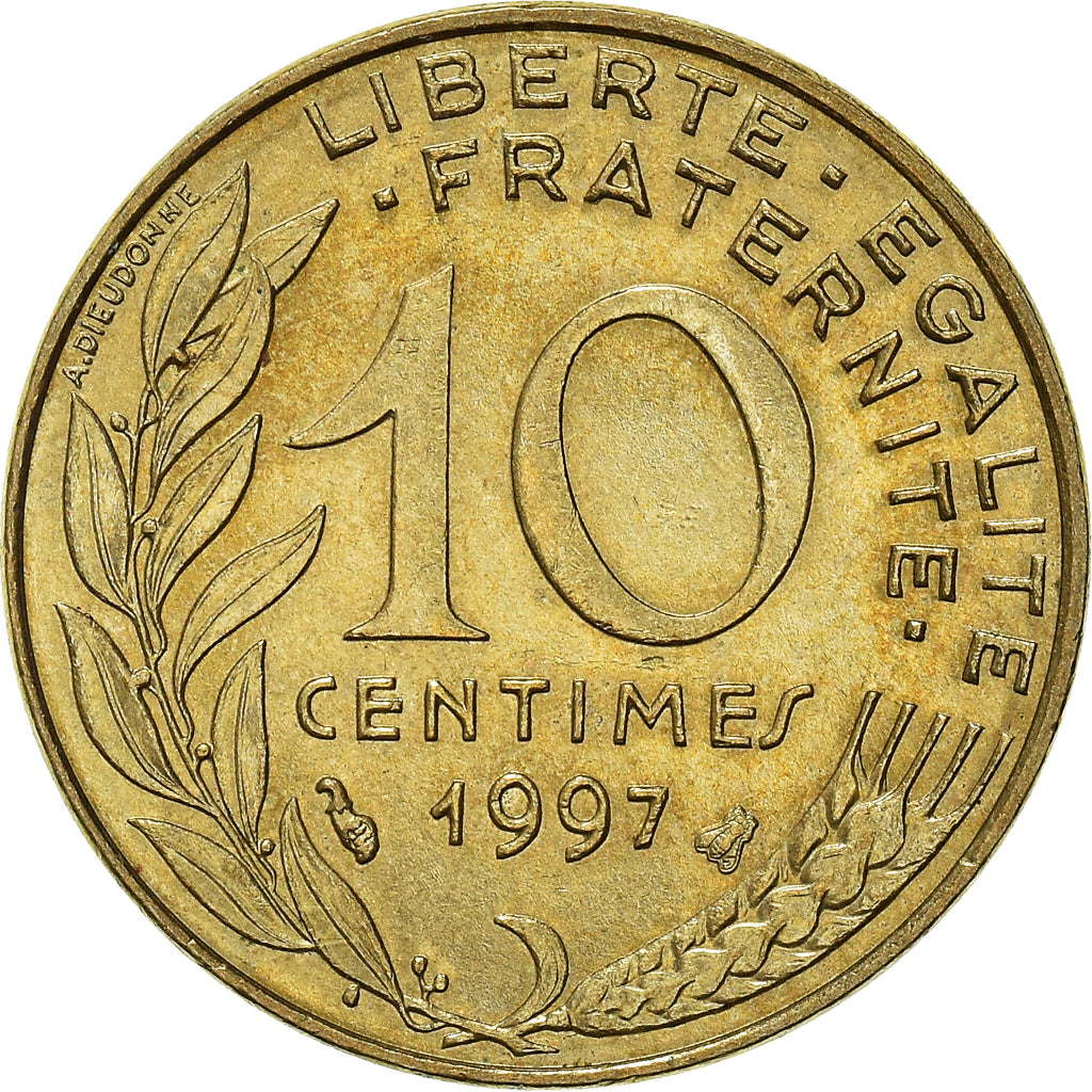 Moneta, Francia, 10 Centimes, 1997