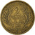 Monnaie, Tunisie, 2 Francs, 1945