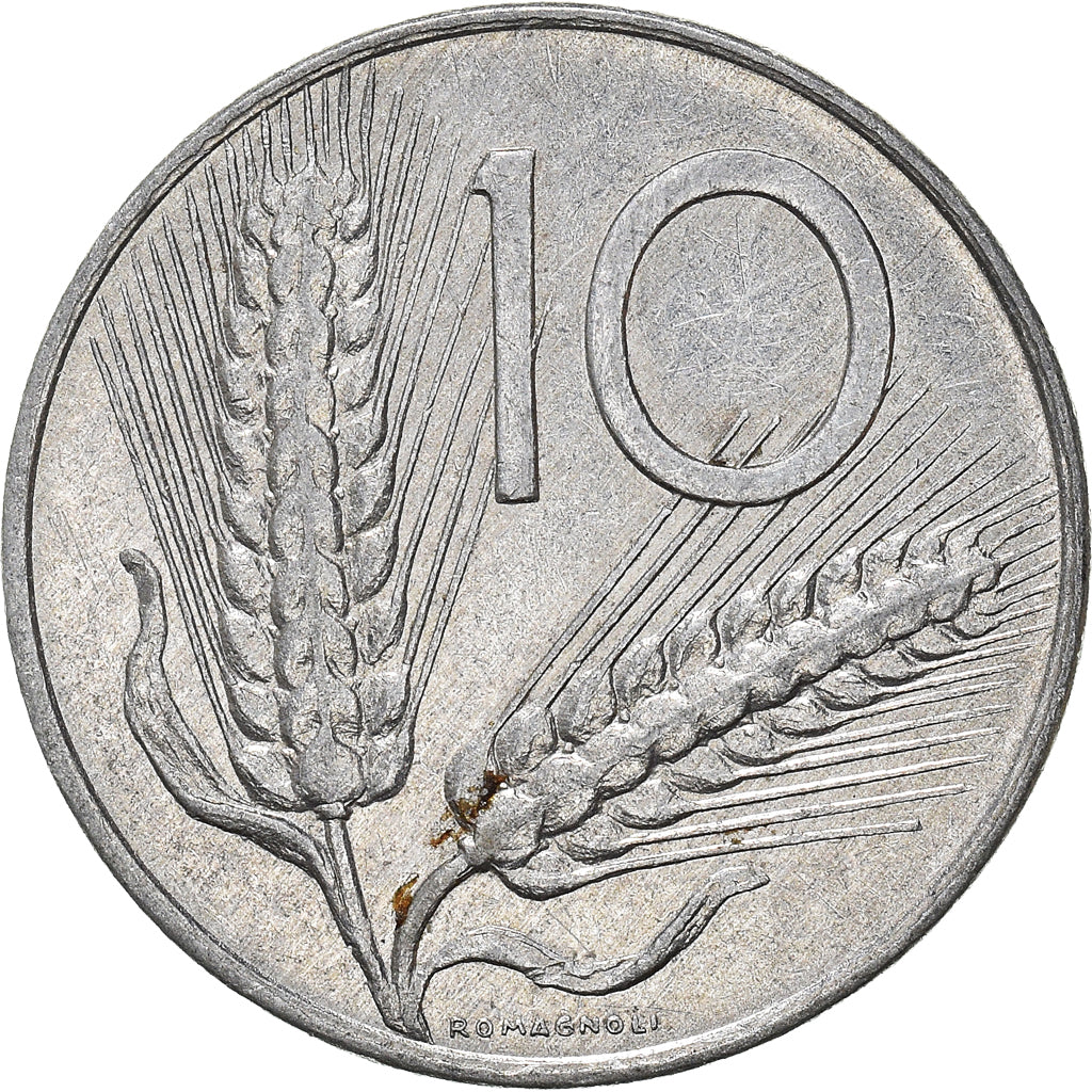 Moneda, Italia, 10 Lire, 1977