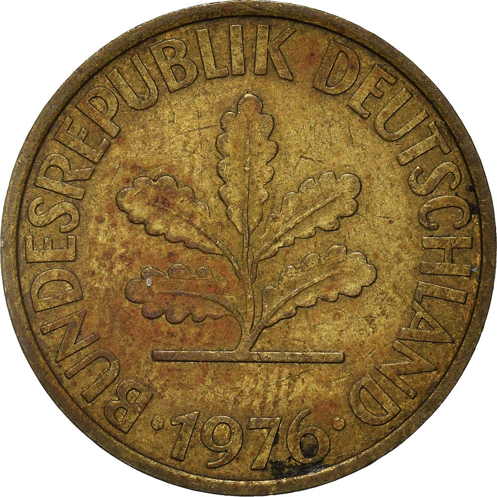 Moneda, ALEMANIA - REPÚBLICA FEDERAL, 10 Pfennig, 1976