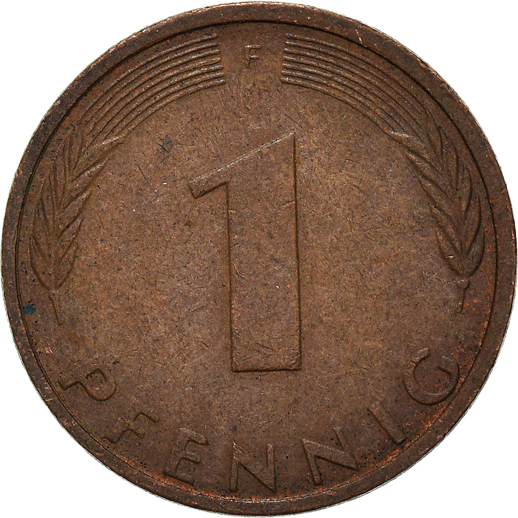 Münze, Bundesrepublik Deutschland, Pfennig, 1974