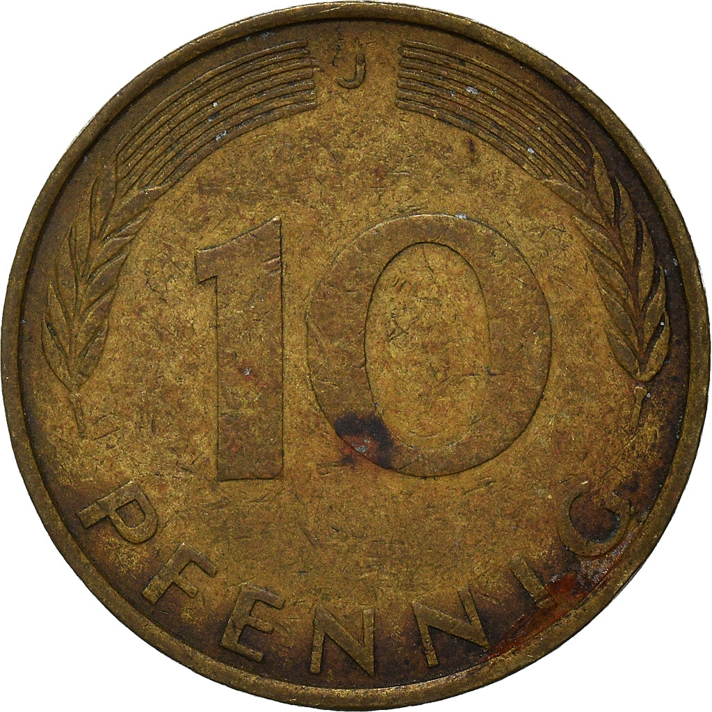 Moneta, Niemcy - RFN, 10 Pfennig, 1972
