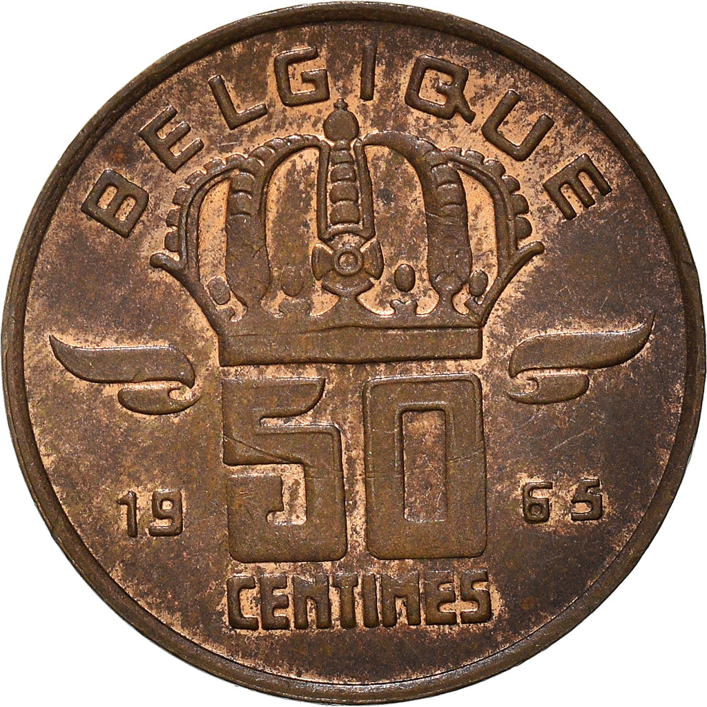 Coin, Belgium, 50 Centimes, 1965