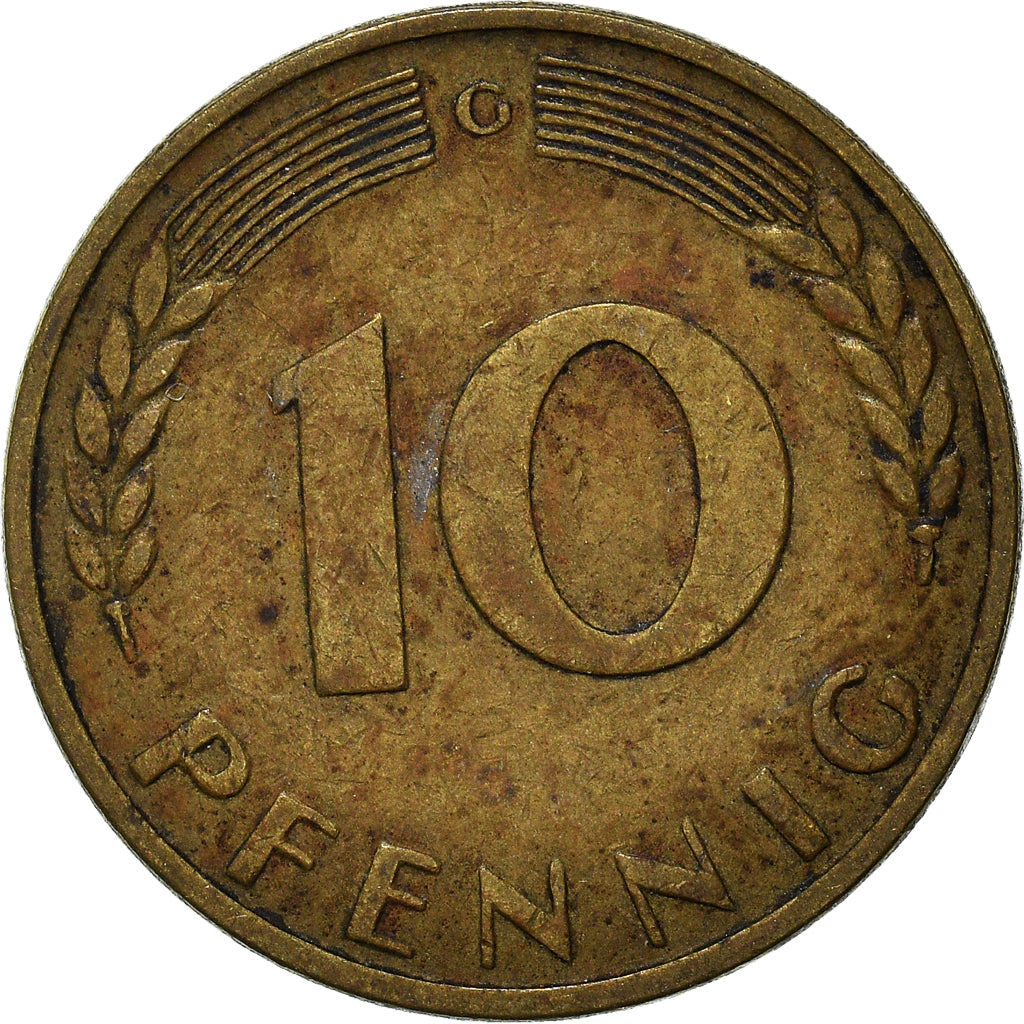 Moneta, Niemcy - RFN, 10 Pfennig, 1966