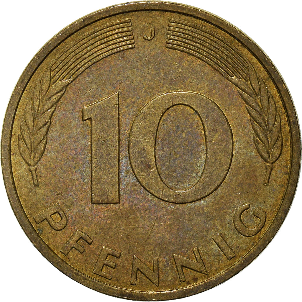 Moneta, GERMANIA - REPUBBLICA FEDERALE, 10 Pfennig, 1987