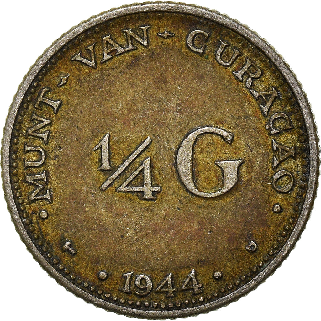 Moneta, Paesi Bassi, 1/4 Gulden, 1944
