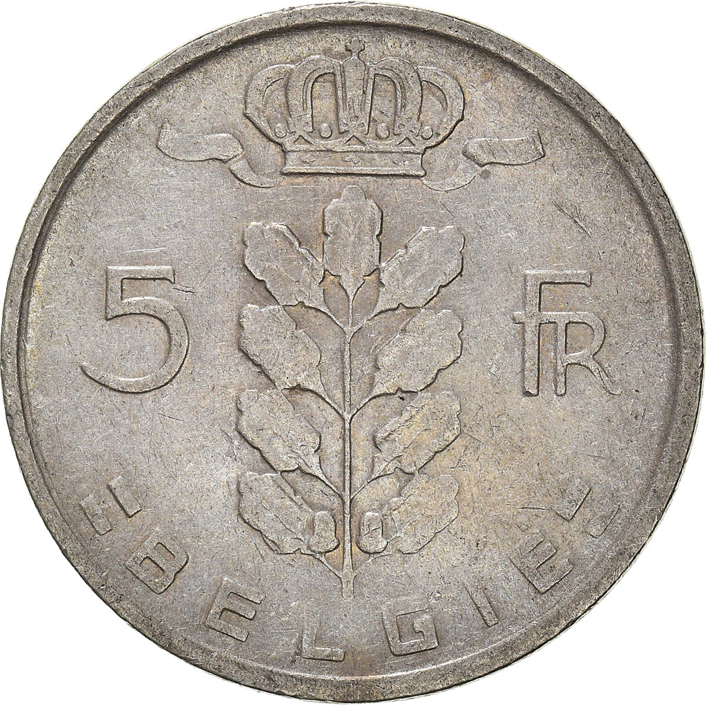 Münze, Belgien, 5 Francs, 5 Frank, 1960