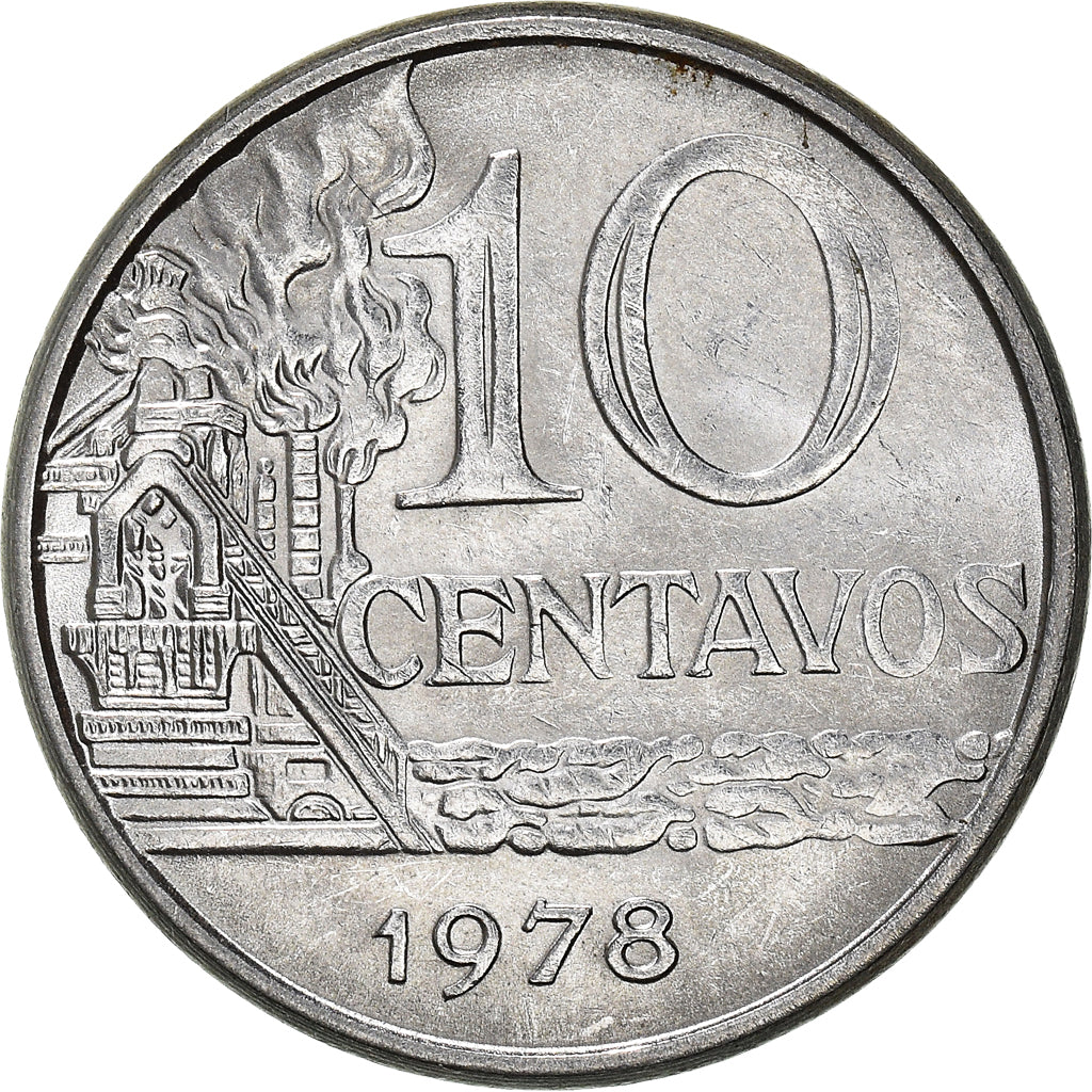 Moneta, Brazylia, 10 Centavos, 1978