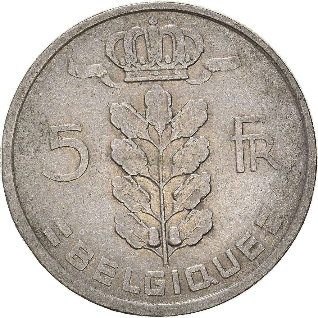 Coin, Belgium, 5 Francs, 5 Frank, 1948