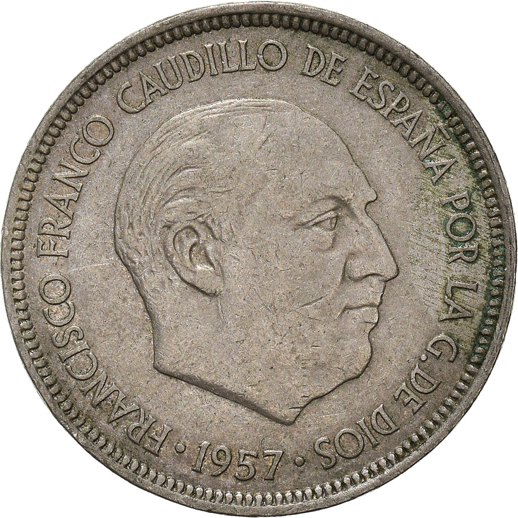 Moneda, España, 5 Pesetas, 1957 (74)