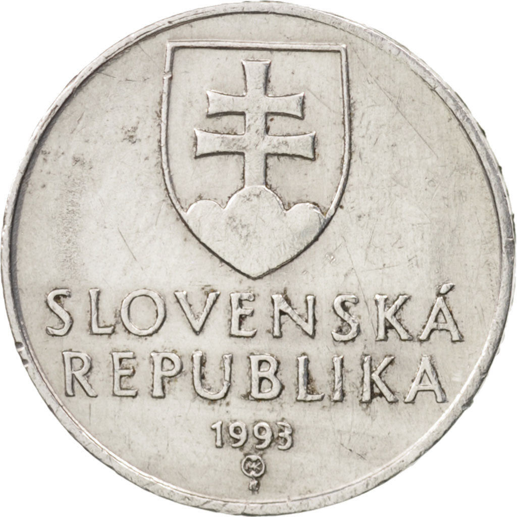 Coin, Slovakia, 10 Halierov, 1993, AU(50-53), Aluminum, KM:17