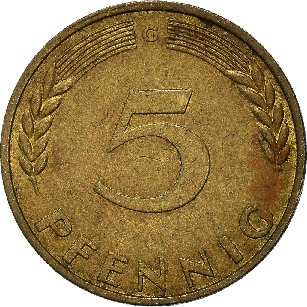 Münze, Bundesrepublik Deutschland, 5 Pfennig, 1970