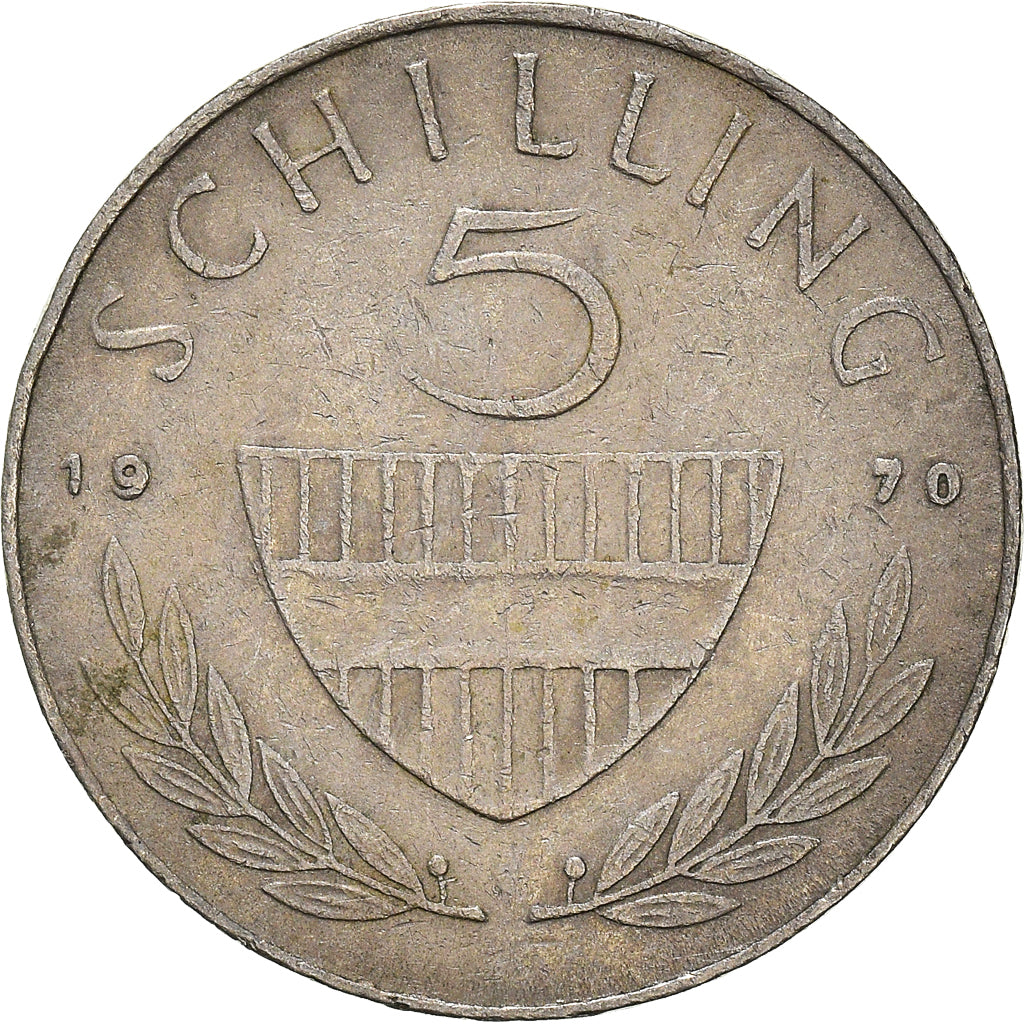 Coin, Austria, 5 Schilling, 1970