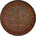 Coin, GERMANY - FEDERAL REPUBLIC, 2 Pfennig, 1963