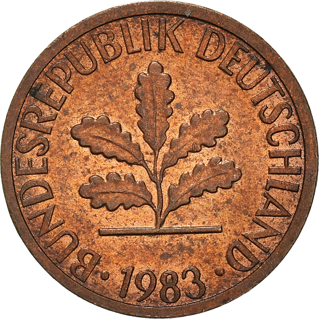 Moneta, Niemcy - RFN, Pfennig, 1983