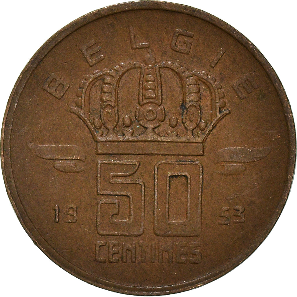 Moneta, Belgio, 50 Centimes, 1953