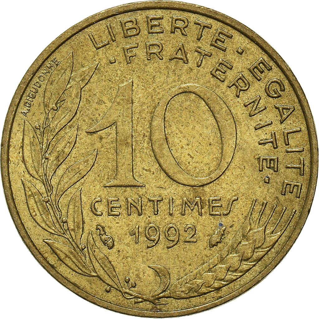 Coin, France, 10 Centimes, 1992