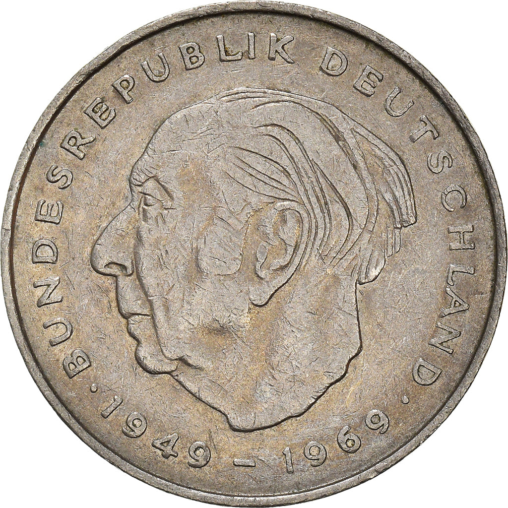 Moneta, GERMANIA - REPUBBLICA FEDERALE, 2 Mark, 1974