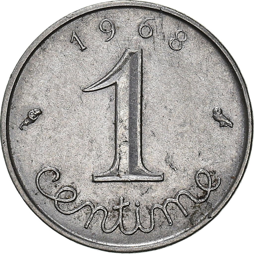 Moneta, Francia, Centime, 1968