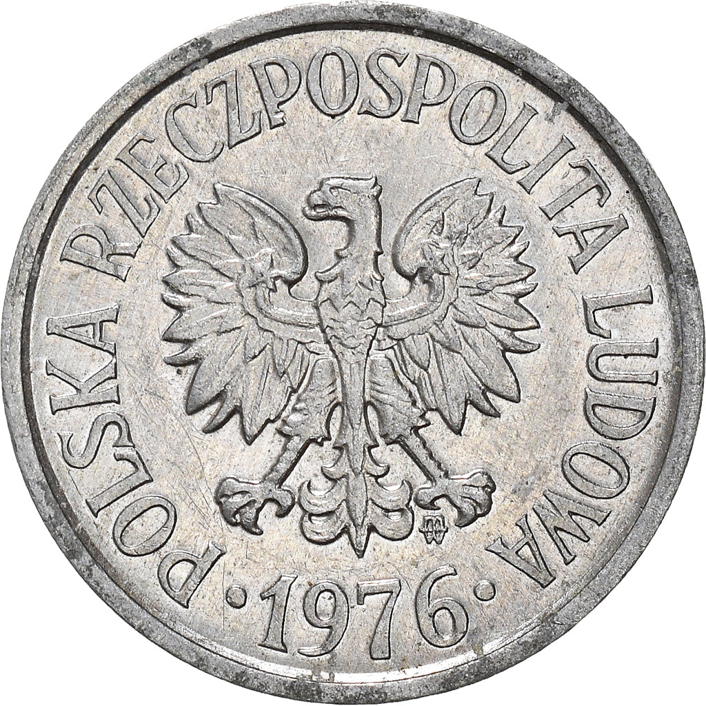 Moneta, Polonia, 20 Groszy, 1976