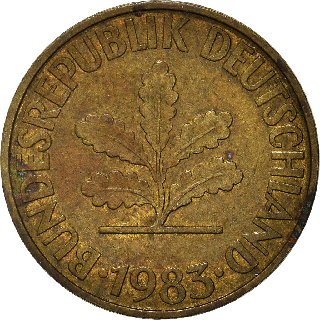 Moneda, ALEMANIA - REPÚBLICA FEDERAL, 10 Pfennig, 1983