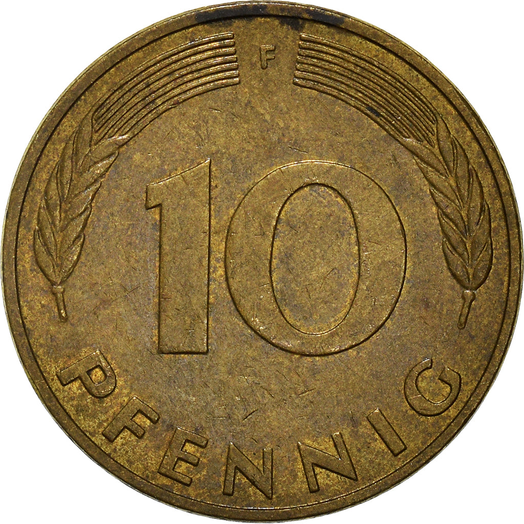 Moneda, ALEMANIA - REPÚBLICA FEDERAL, 10 Pfennig, 1983