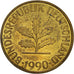Monnaie, République fédérale allemande, 10 Pfennig, 1990