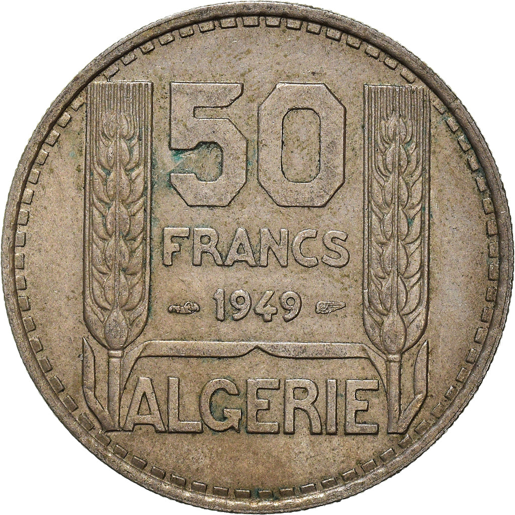 Coin, Algeria, 50 Francs, 1949