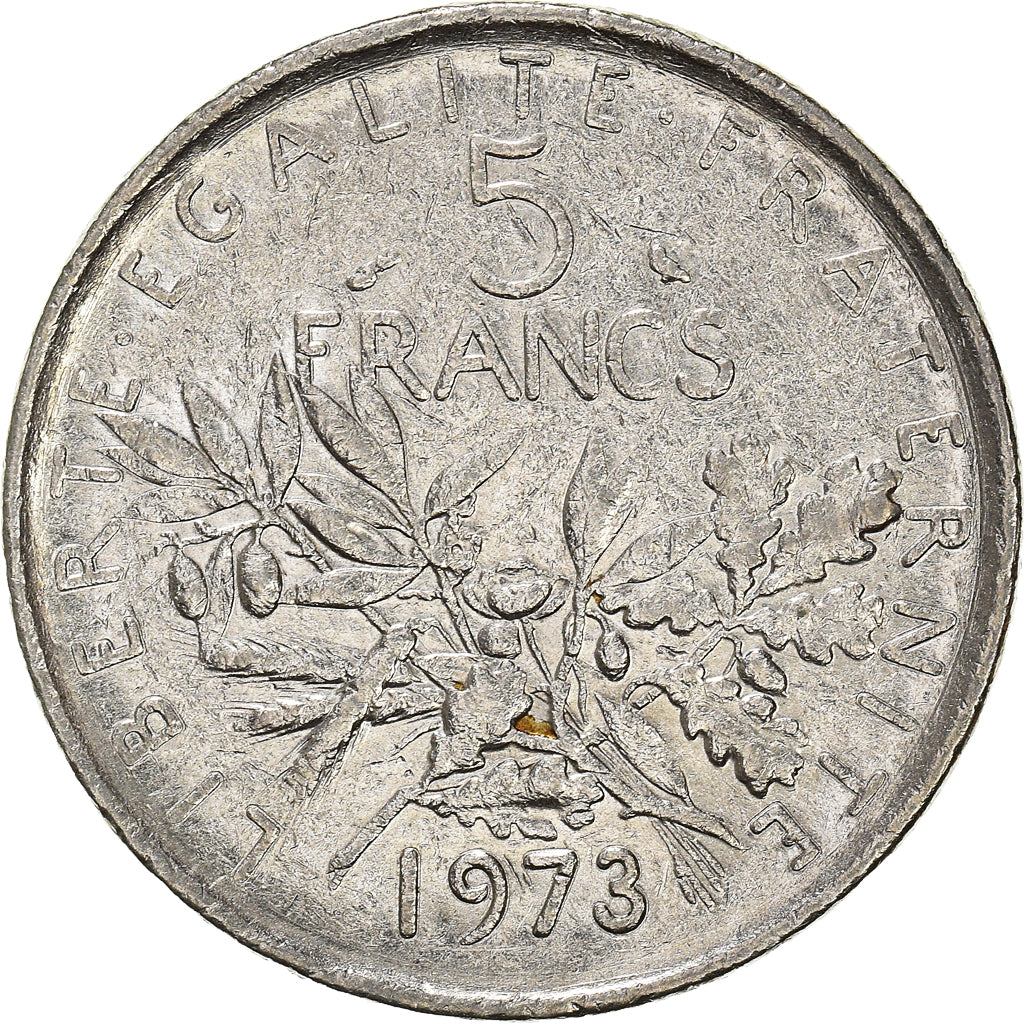 Münze, Frankreich, 5 Francs, 1973