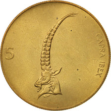 Moneda, Eslovenia, 5 Tolarjev, 1993, EBC+, Níquel - latón, KM:6
