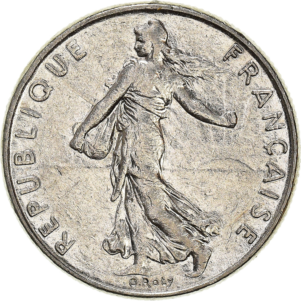 Münze, Frankreich, 1/2 Franc, 1986