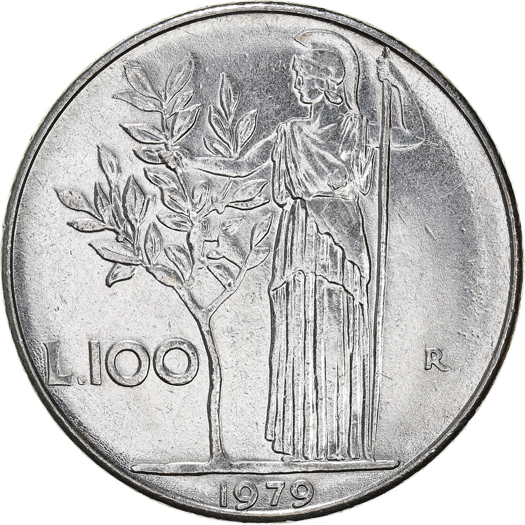 Münze, Italien, 100 Lire, 1979