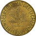 Moeda, ALEMANHA - REPÚBLICA FEDERAL, 10 Pfennig, 1950