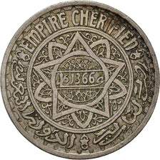 Moeda, Marrocos, 20 Francs, 1366