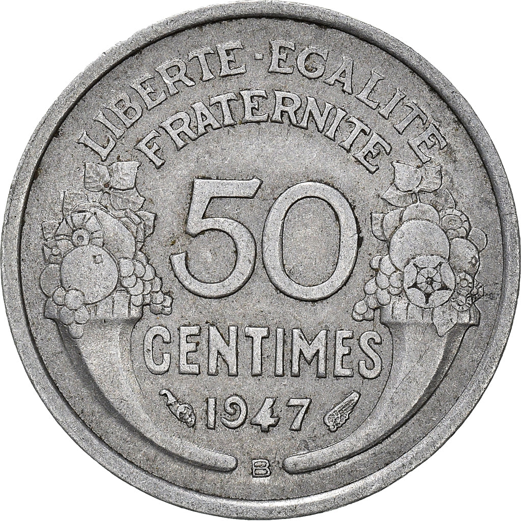 Münze, Frankreich, 50 Centimes, 1947
