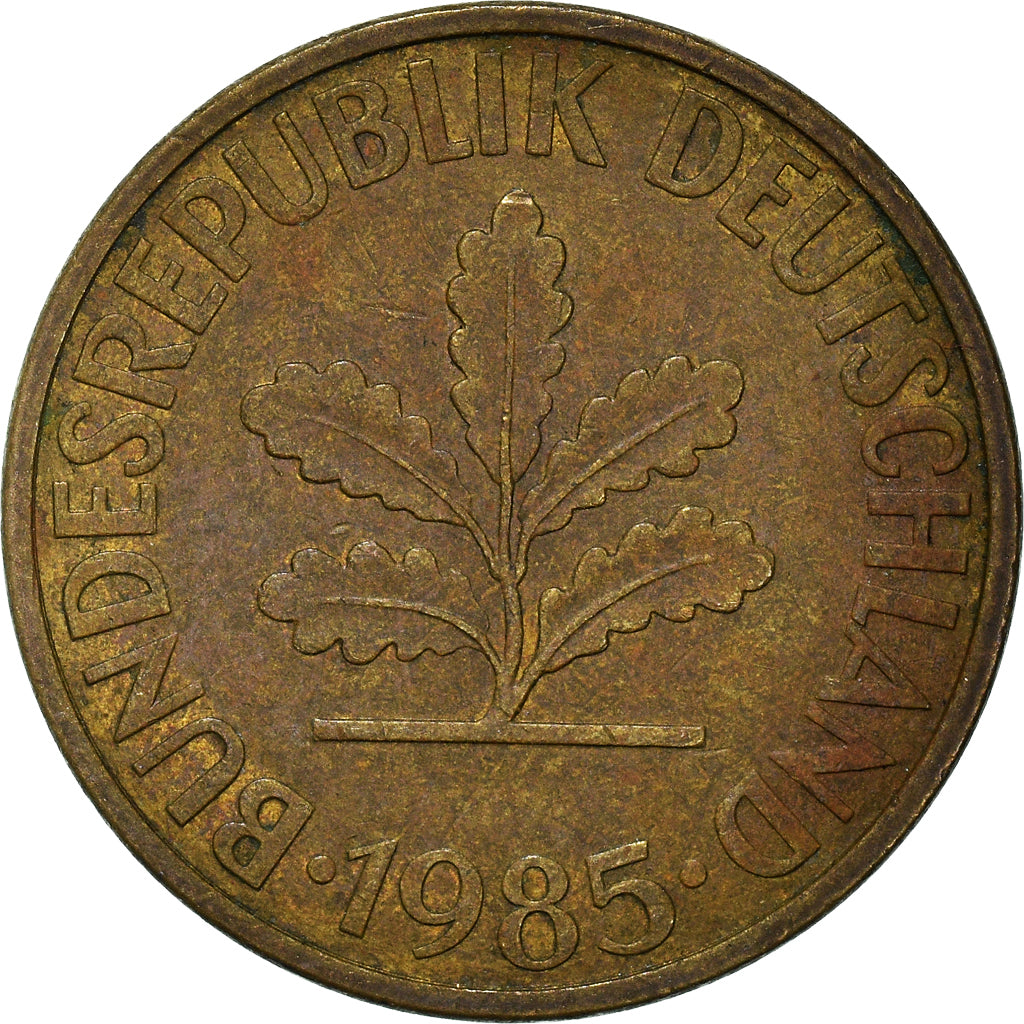 Moneda, ALEMANIA - REPÚBLICA FEDERAL, 10 Pfennig, 1985