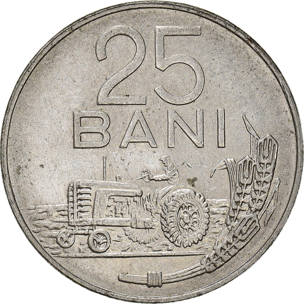 Münze, Rumänien, 25 Bani, 1966