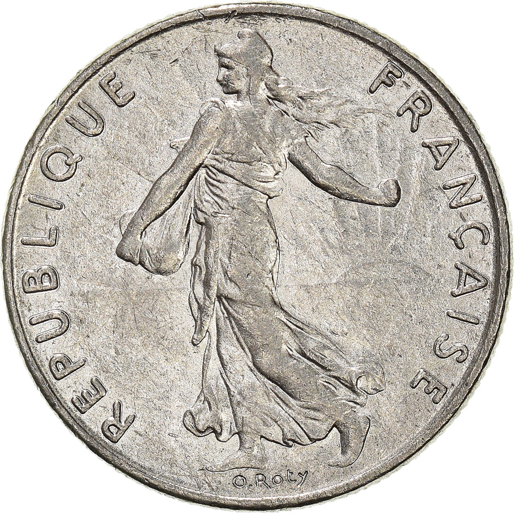 Münze, Frankreich, 1/2 Franc, 1996