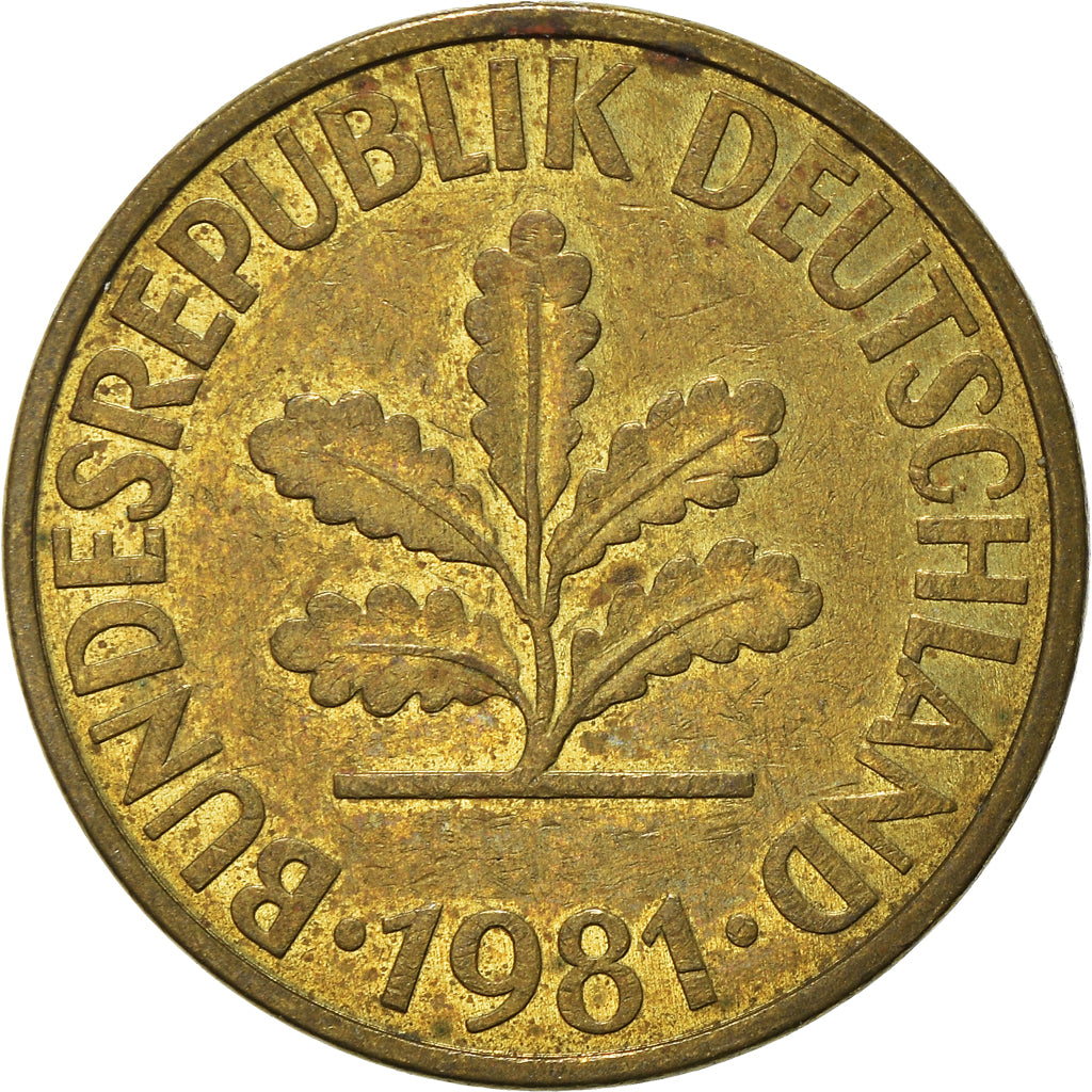 Coin, GERMANY - FEDERAL REPUBLIC, 10 Pfennig, 1981