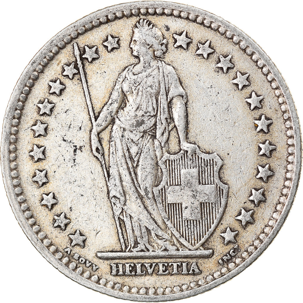 Coin, Switzerland, 2 Francs, 1941, Bern, EF(40-45), Silver, KM:21