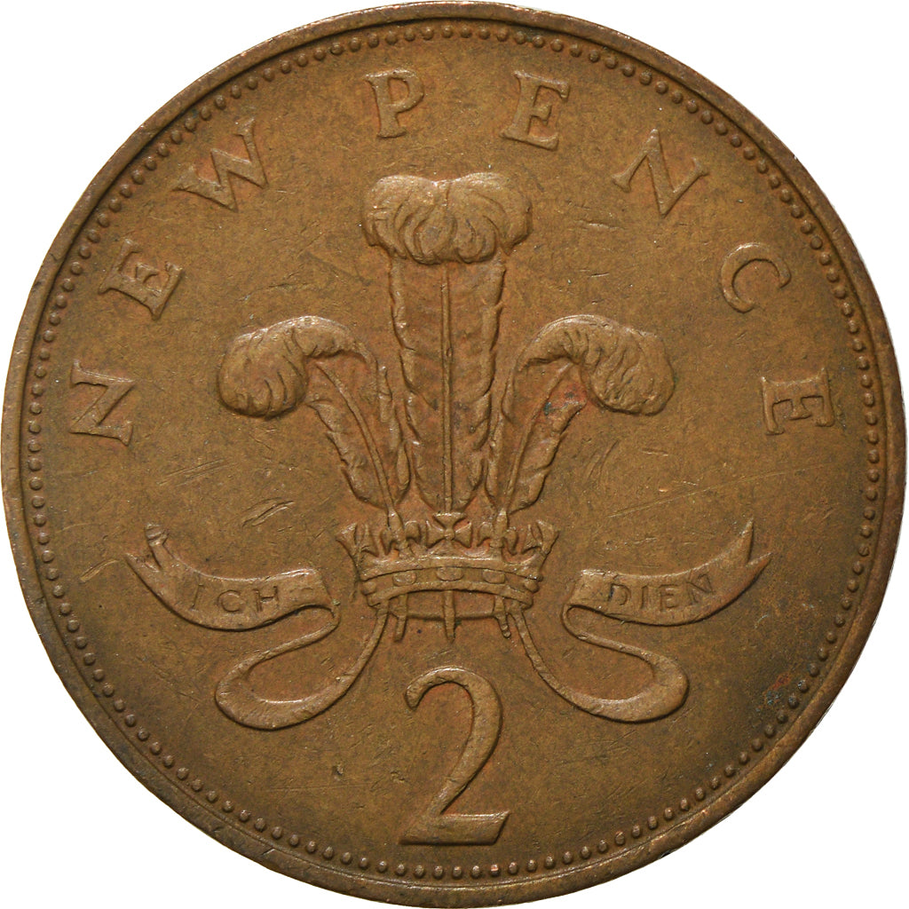 Münze, Großbritannien, 2 New Pence, 1971