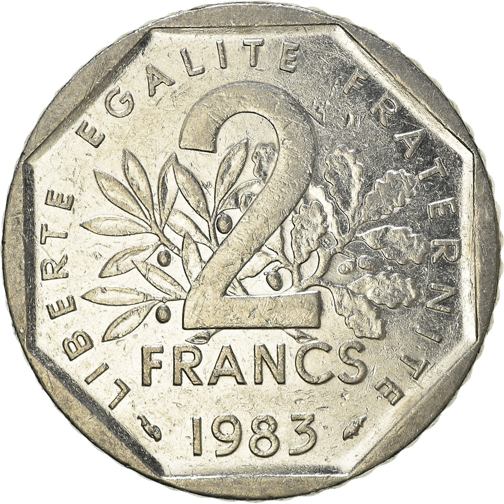 Coin, France, 2 Francs, 1983