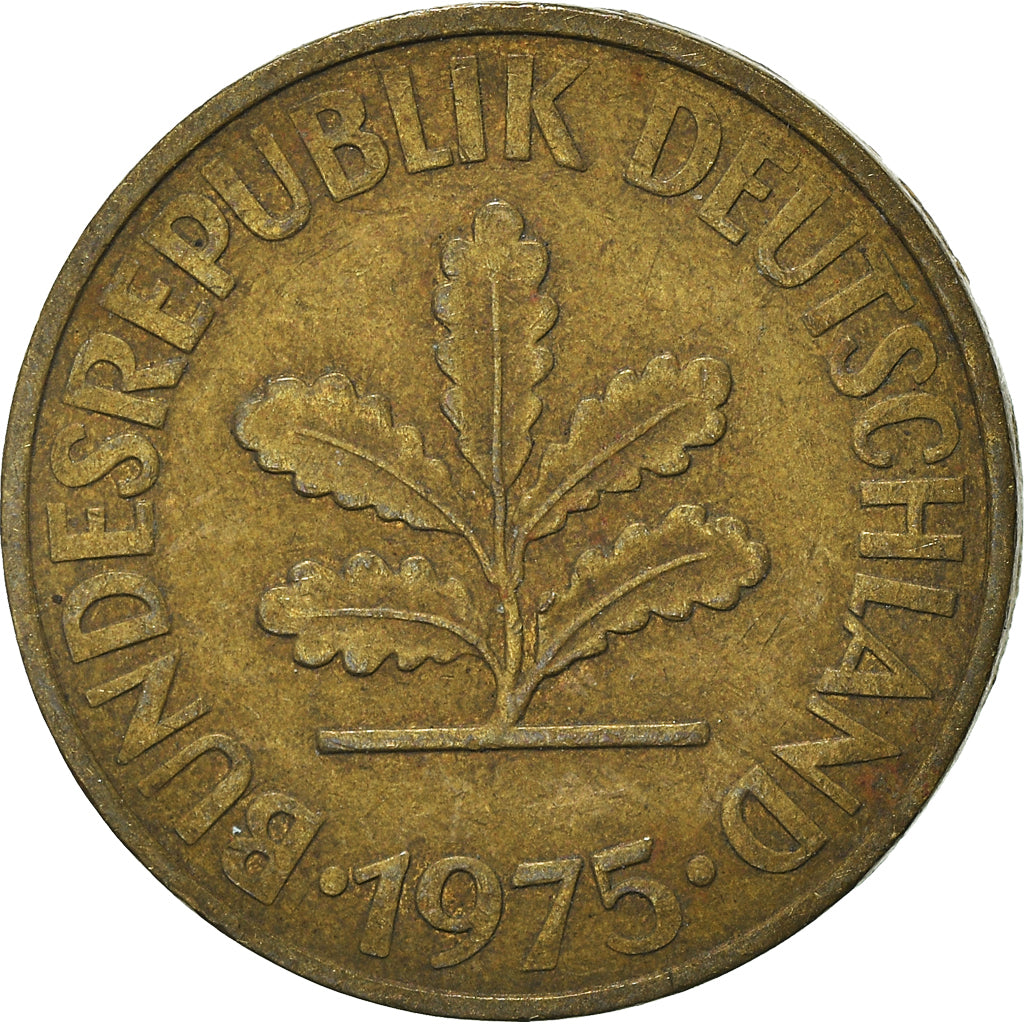 Moneta, Niemcy - RFN, 10 Pfennig, 1975