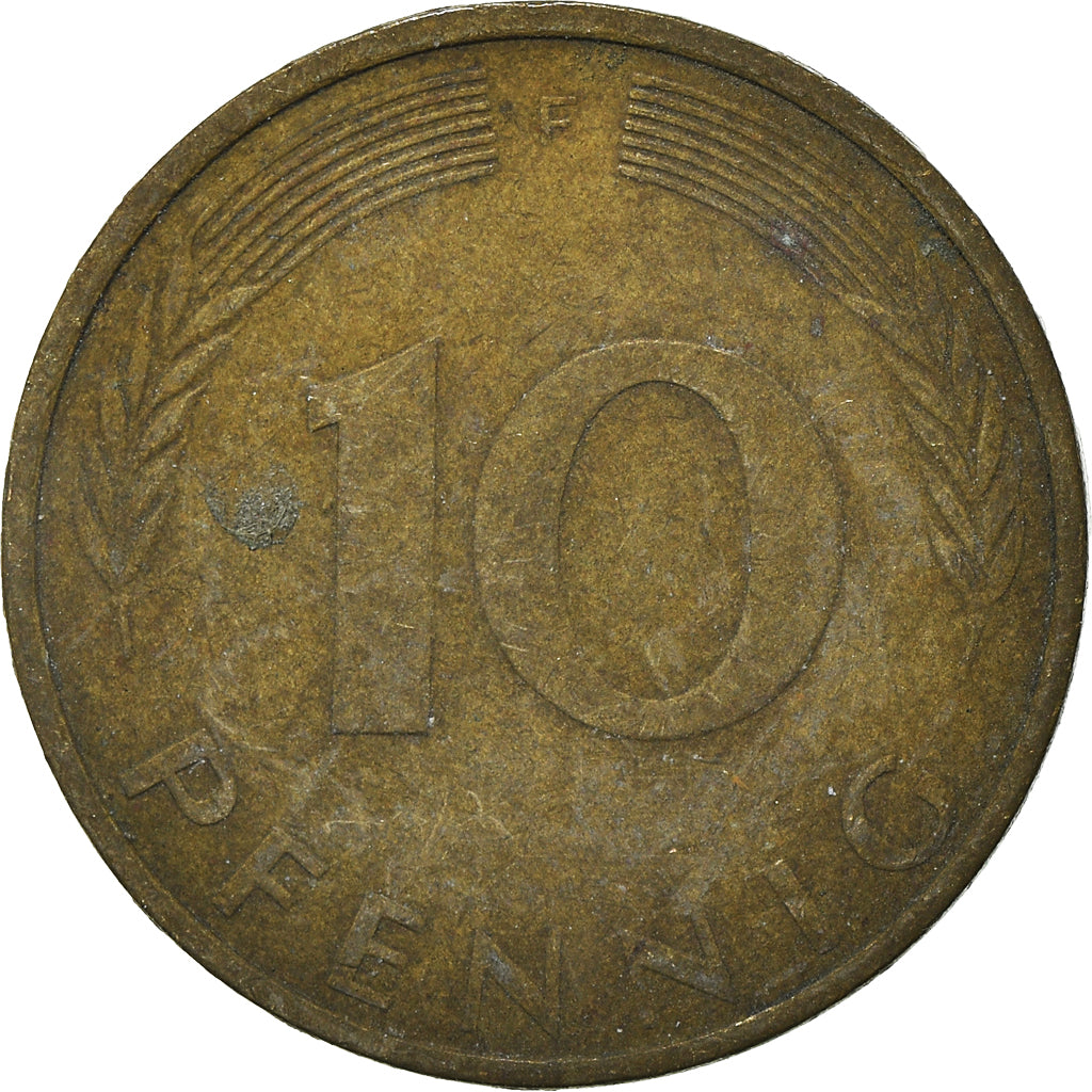 Moneta, Niemcy - RFN, 10 Pfennig, 1975