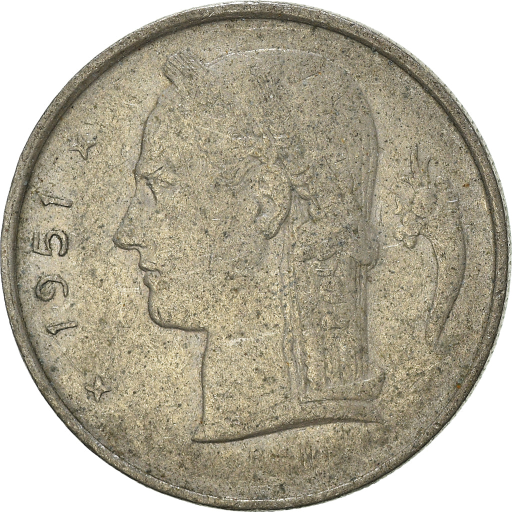 Münze, Belgien, Franc, 1951