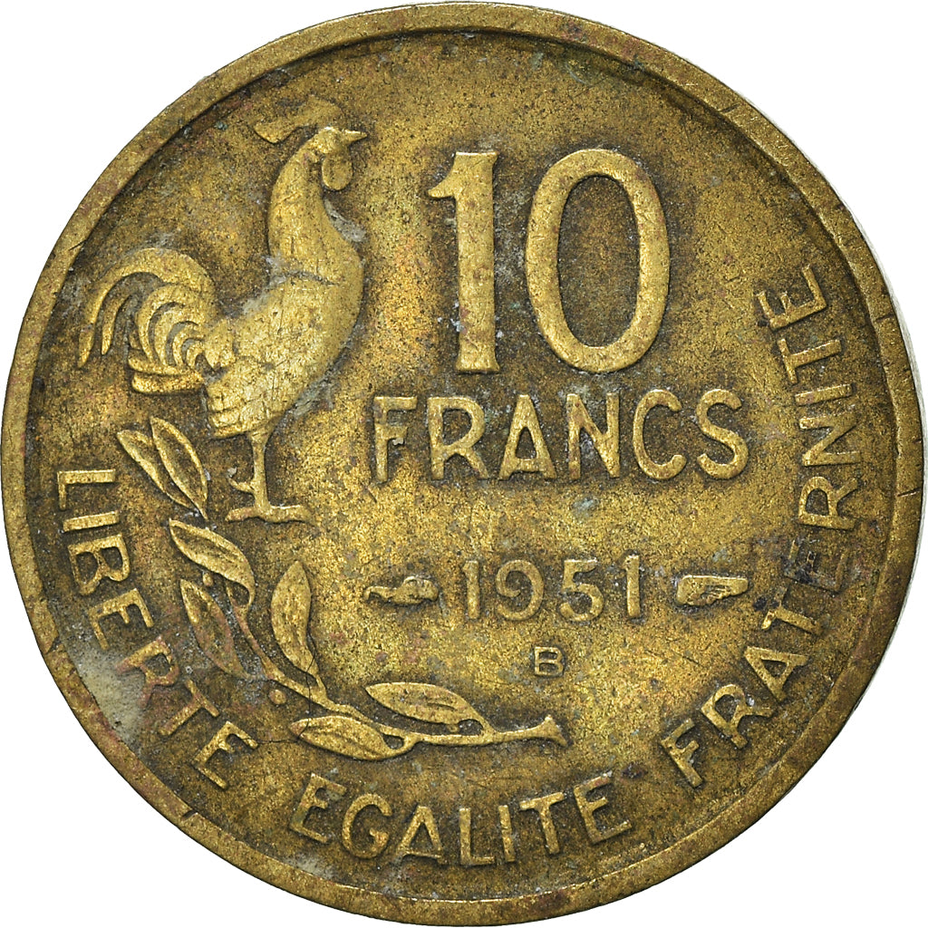 Coin, France, 10 Francs, 1951