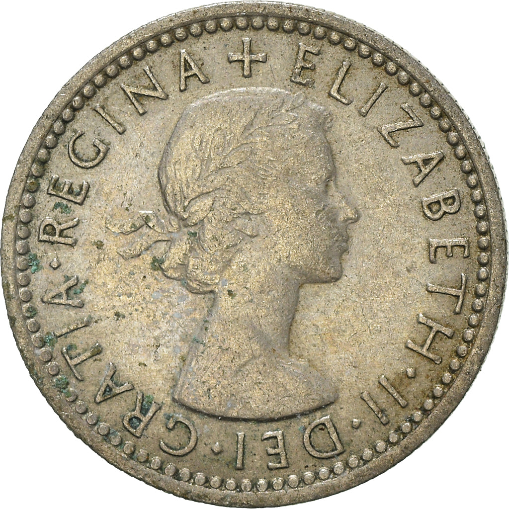 Monnaie, Grande-Bretagne, 6 Pence, 1956