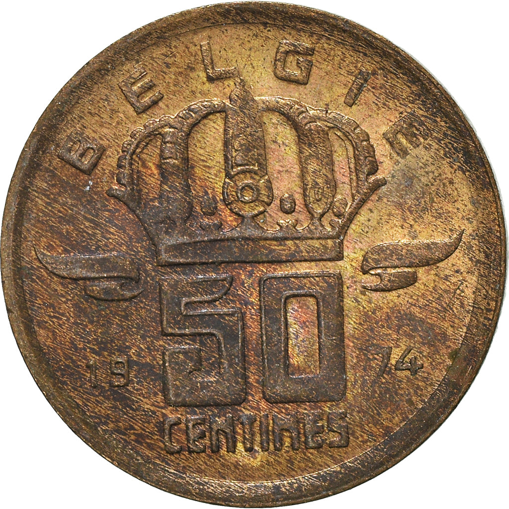 Coin, Belgium, 50 Centimes, 1974